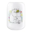 Mumin vas 19 cm blommor vit