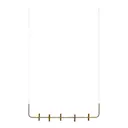 Maxi takhängd ljusstake 102x26 cm antik mässing