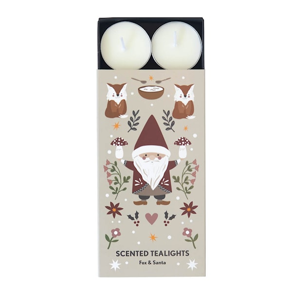 Doftljus 8-pack Fox & Santa