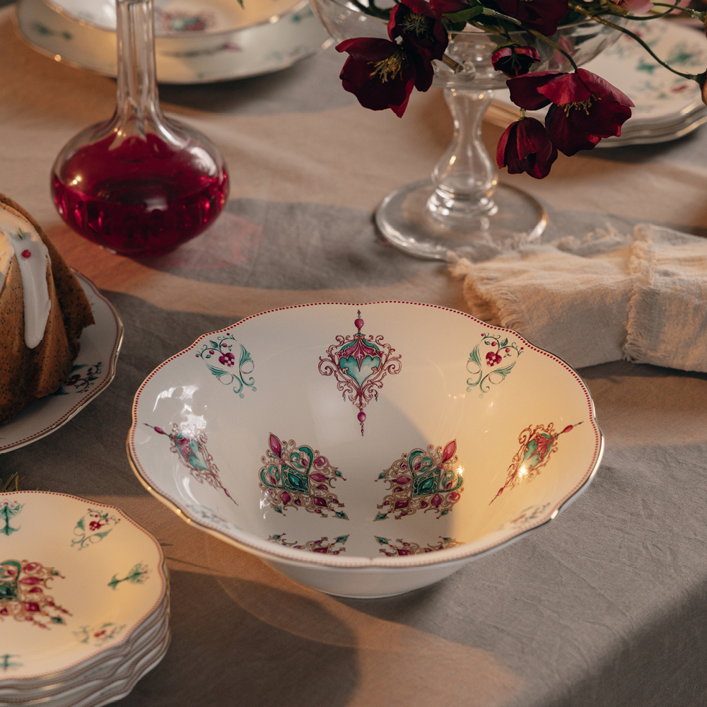 Magnor Lucia Kulho 26 cm Valkoinen/Punainen/Vihreä