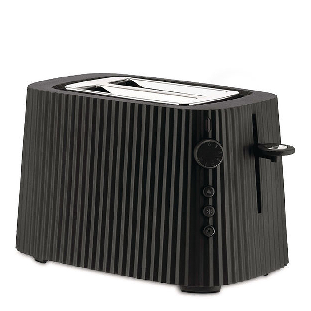 Alessi Plissé Brödrost 2 skivor Svart