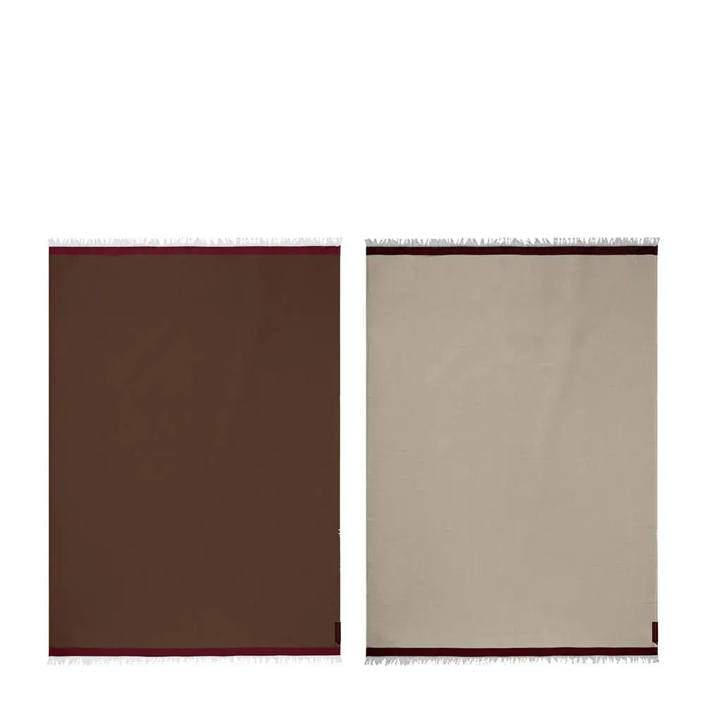 Duet pledd 175x130 cm brun