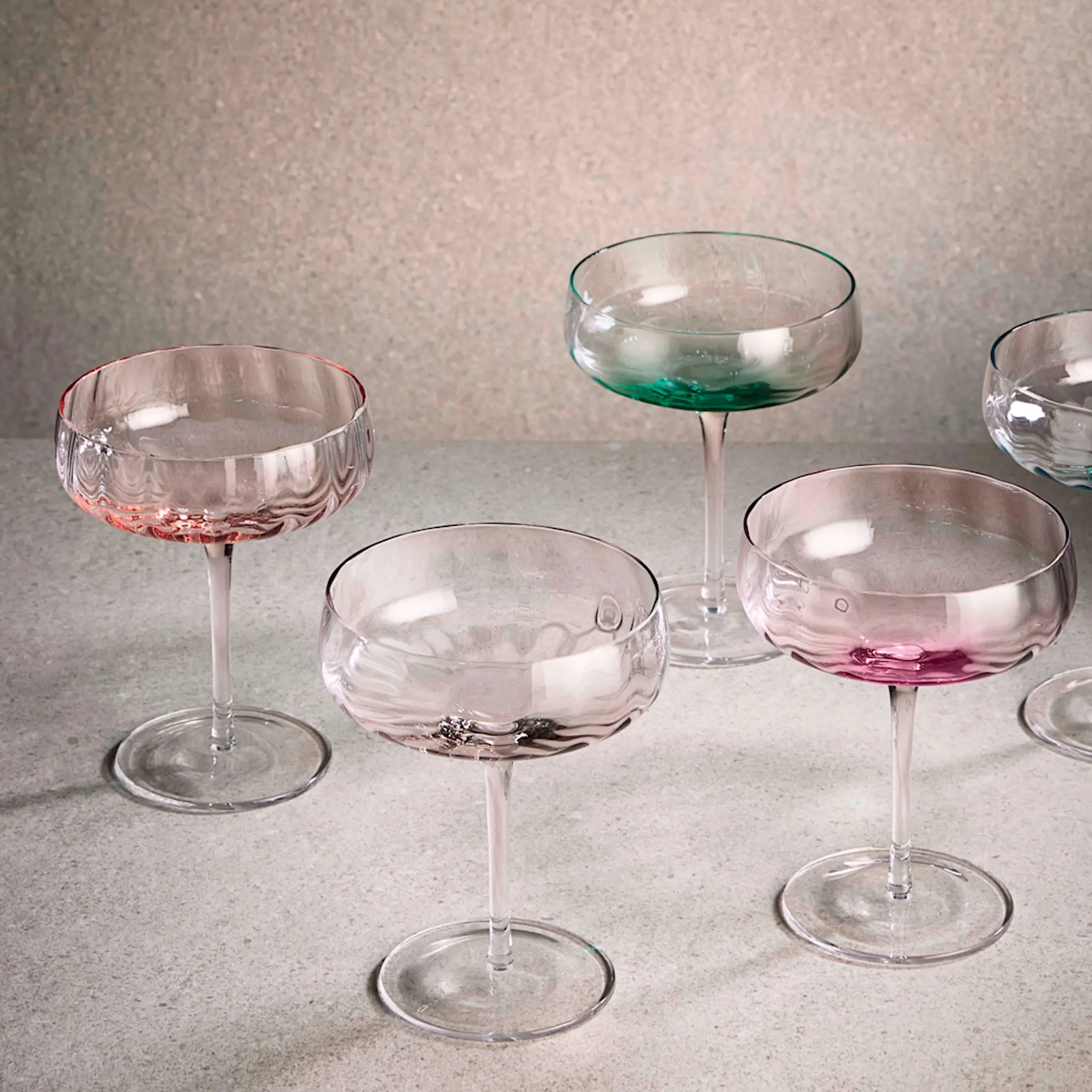 Aida Søholm Sonja Champagne/cocktail glas 30 cl Grön