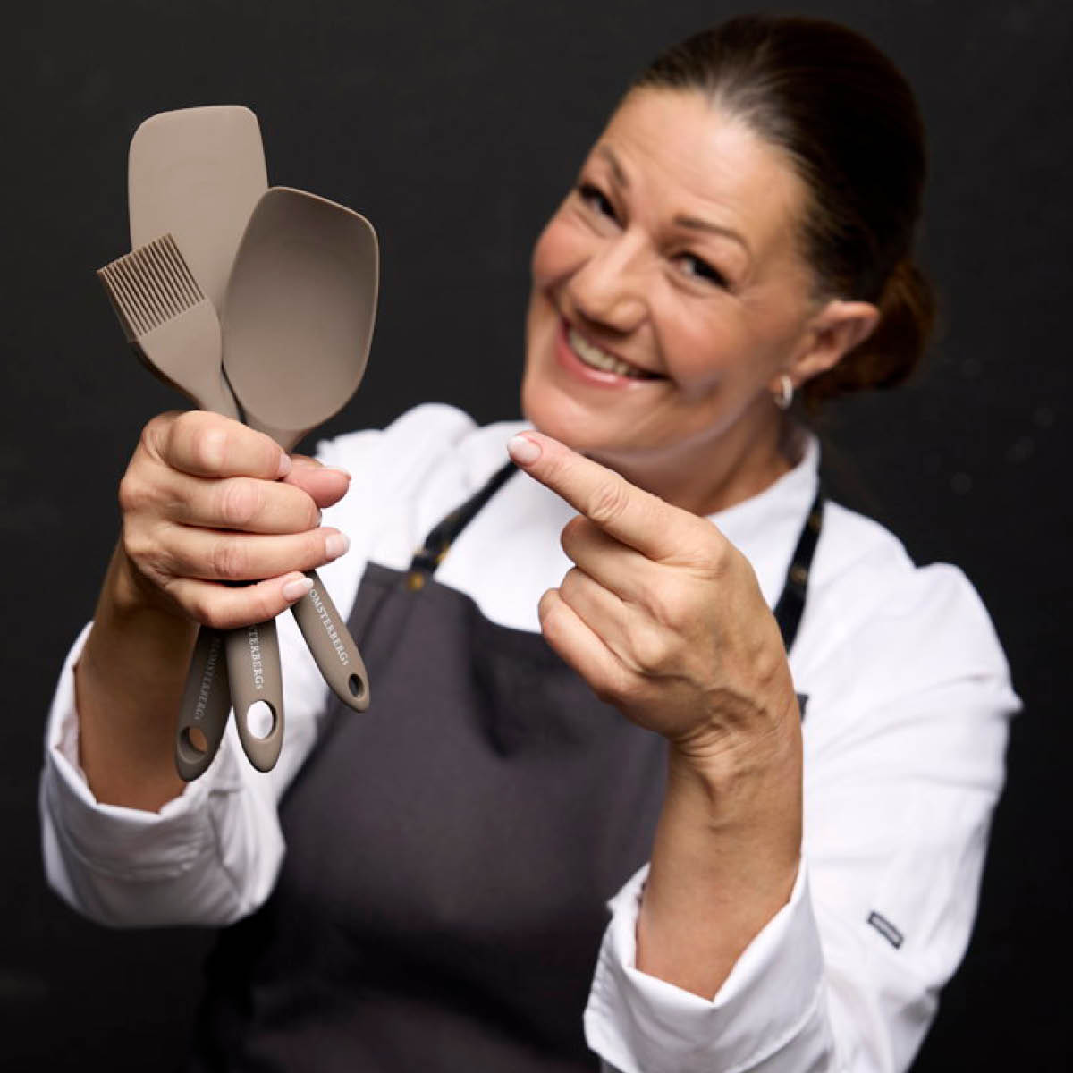 Blomsterberg Bakesett redskaper 3 deler silikon latte