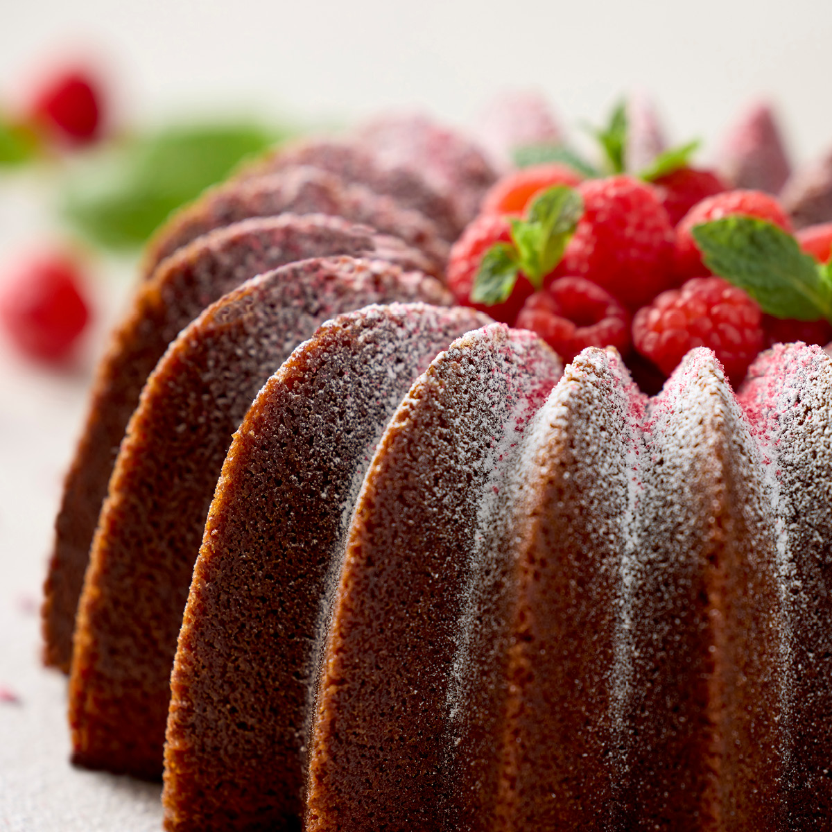 Blomsterberg Bakeform bundtform slice 24x10 cm rose gold