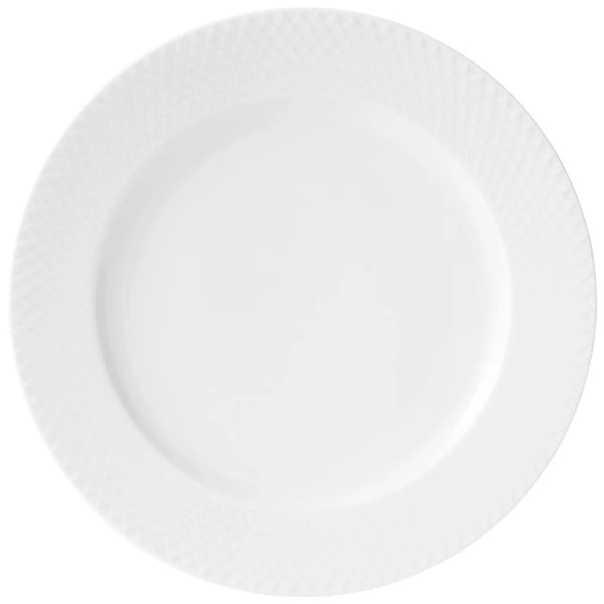 Lyngby Porcelæn Rhombe Middagstallrik 27 cm Vit