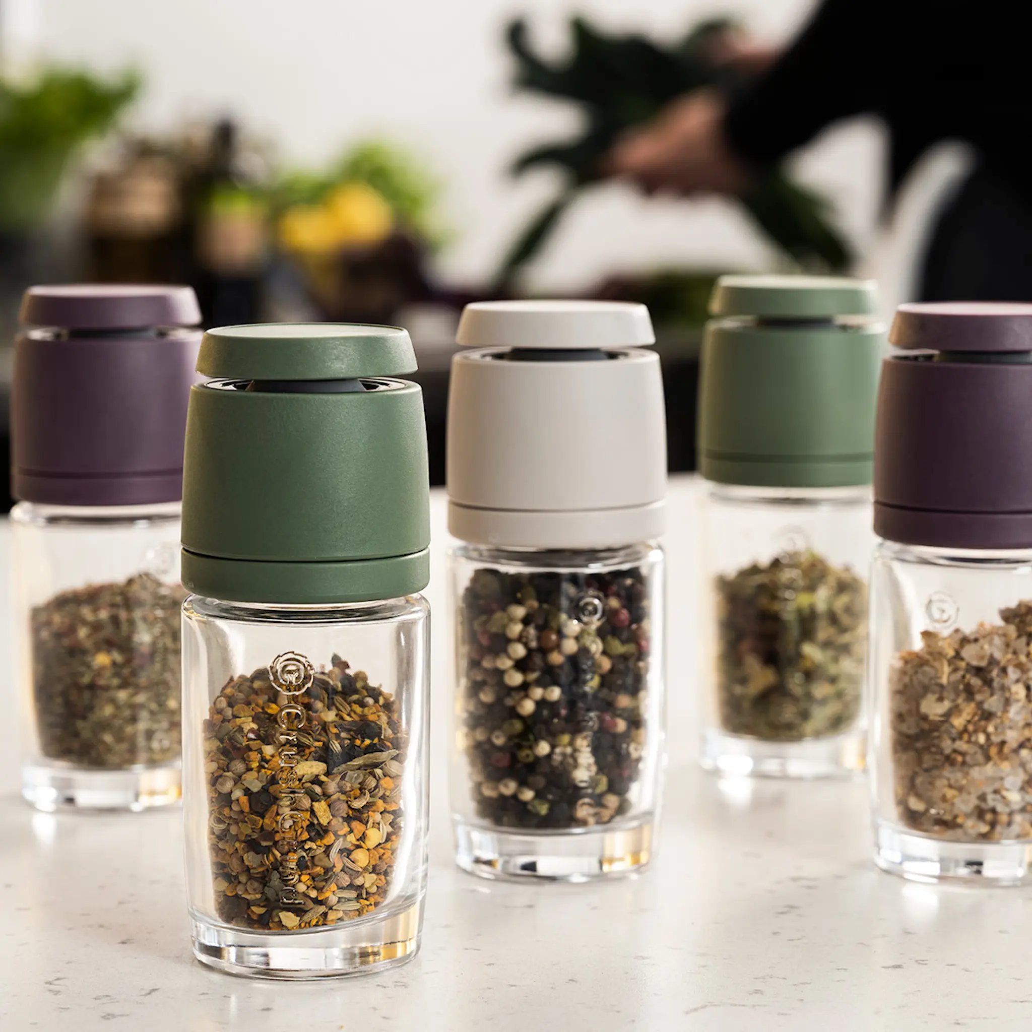 CrushGrind Vaasa Maustemylly 13 cm Vihreä