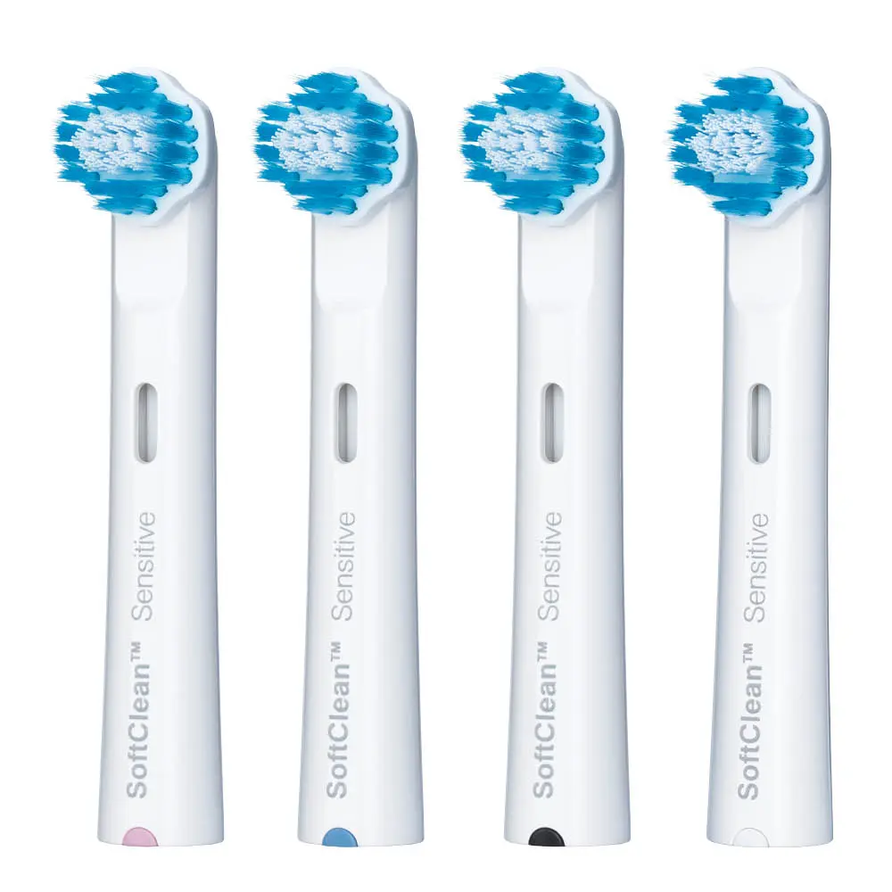 Clean Smile harjaspäät TBR-4S 4 kpl valkoinen