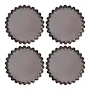 Asimetria Pajform lös botten Kolstål 10 cm 4-pack