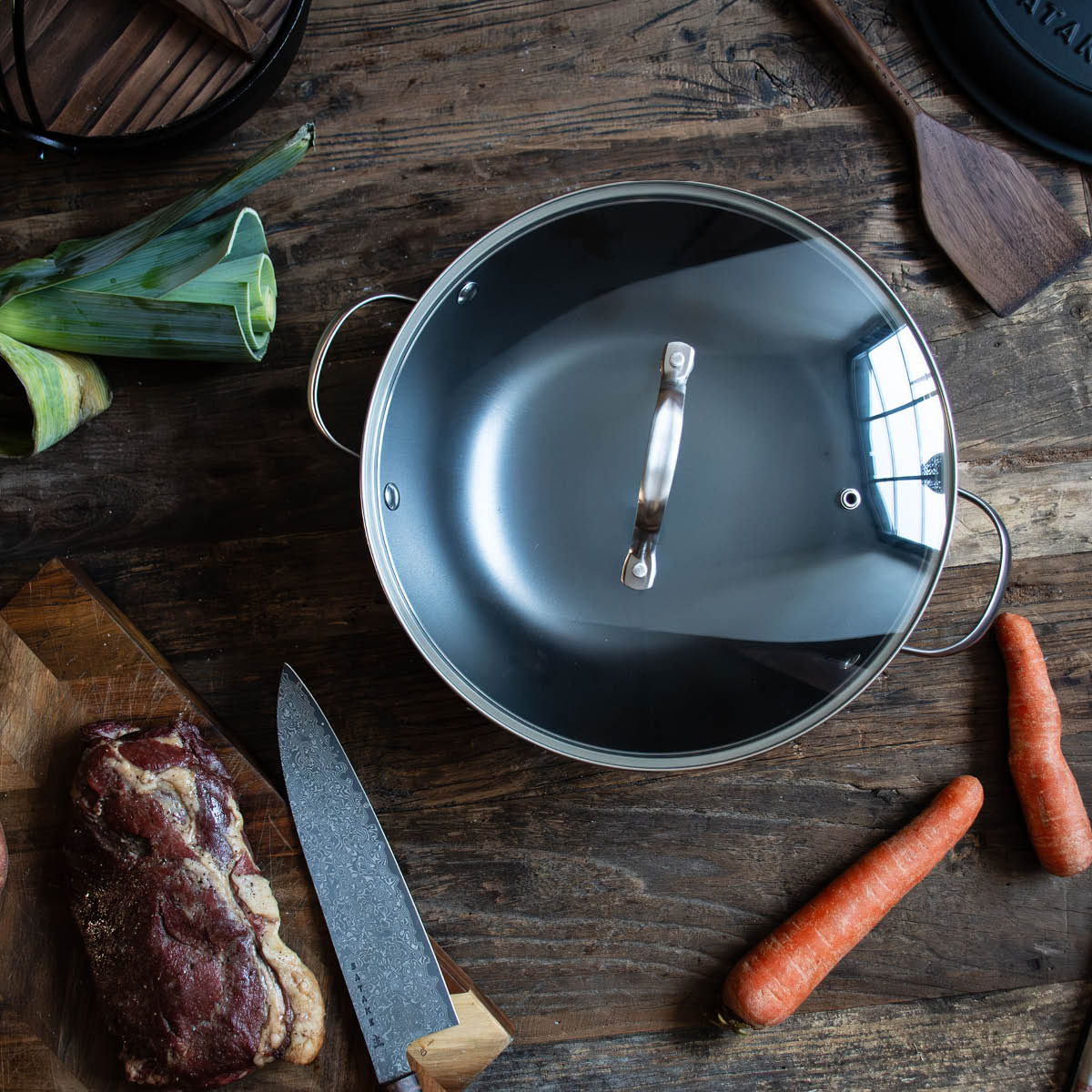 Satake Pure Pan Paistokasari 28 cm Valurauta