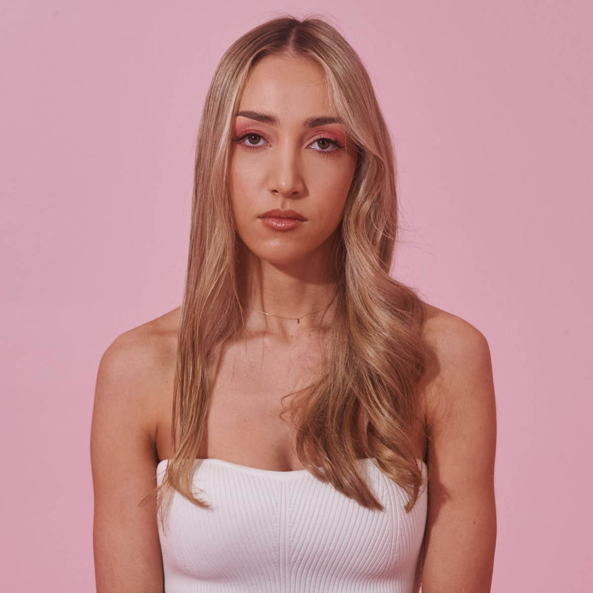 Mermade Roterende krølltang 25 mm rosa