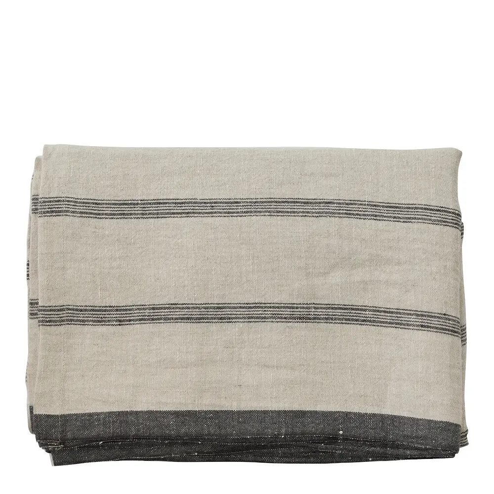 Thea Pöytäliina 145x330 cm Beige/Denim stripe