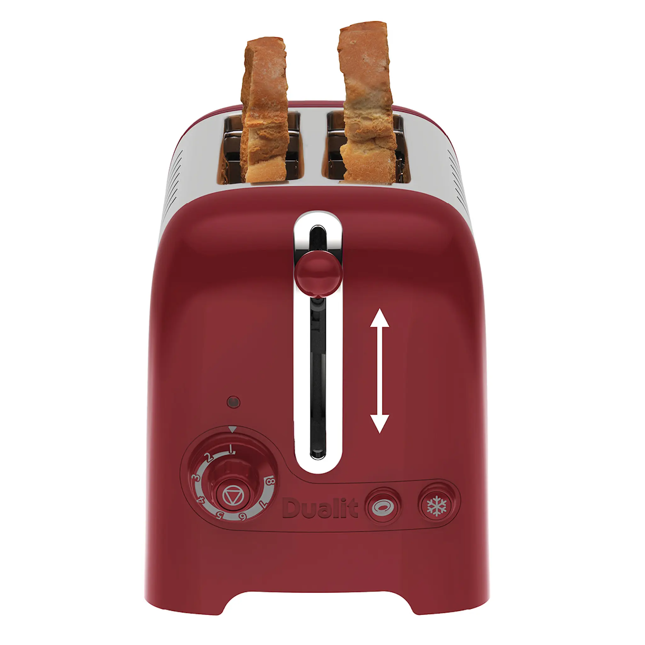 Dualit Lite Leivänpaahdin 2 viipaletta Punainen