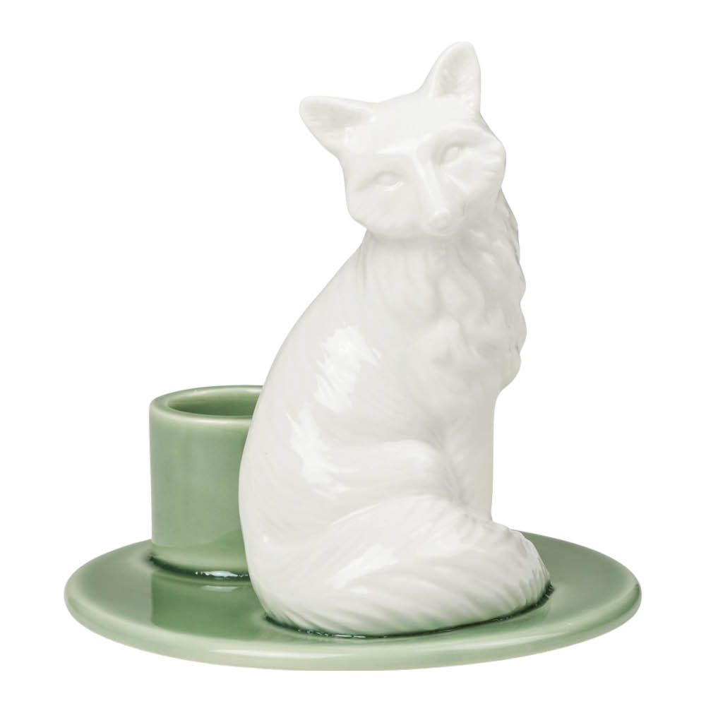 Dottir - Sweet Stories Large Fox Kynttilänjalka 9,5 cm Spruce