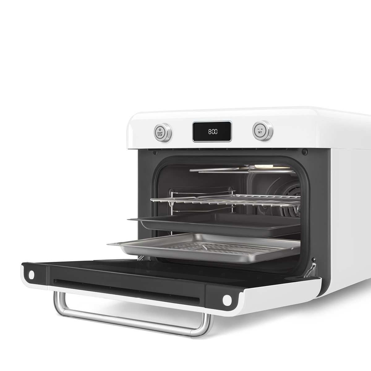 Smeg Frittstående dampovn COF01 hvit