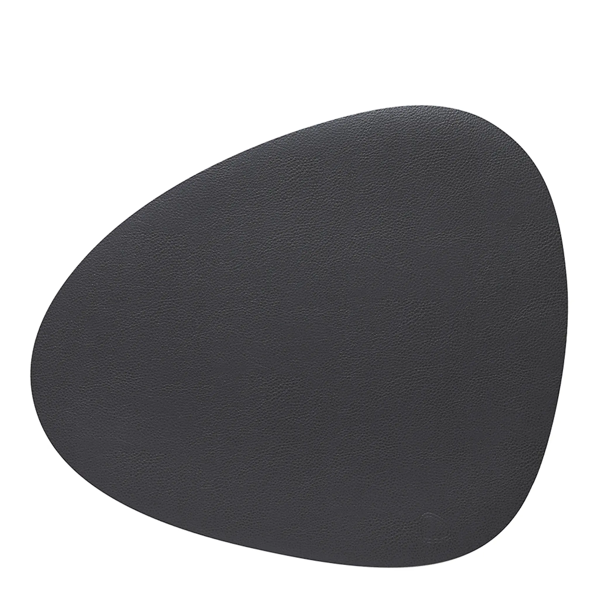 LIND DNA Leather Serene Curve Bordstablett L 37x44 cm Anthracite