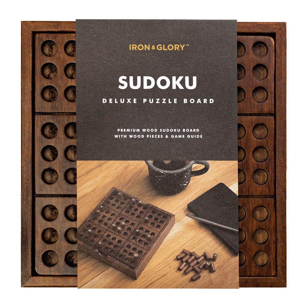 Iron & Glory - Puinen peli Sudoku 14 cm Puinen