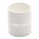 Ljuslykta 7,5 cm Happy Easter vit