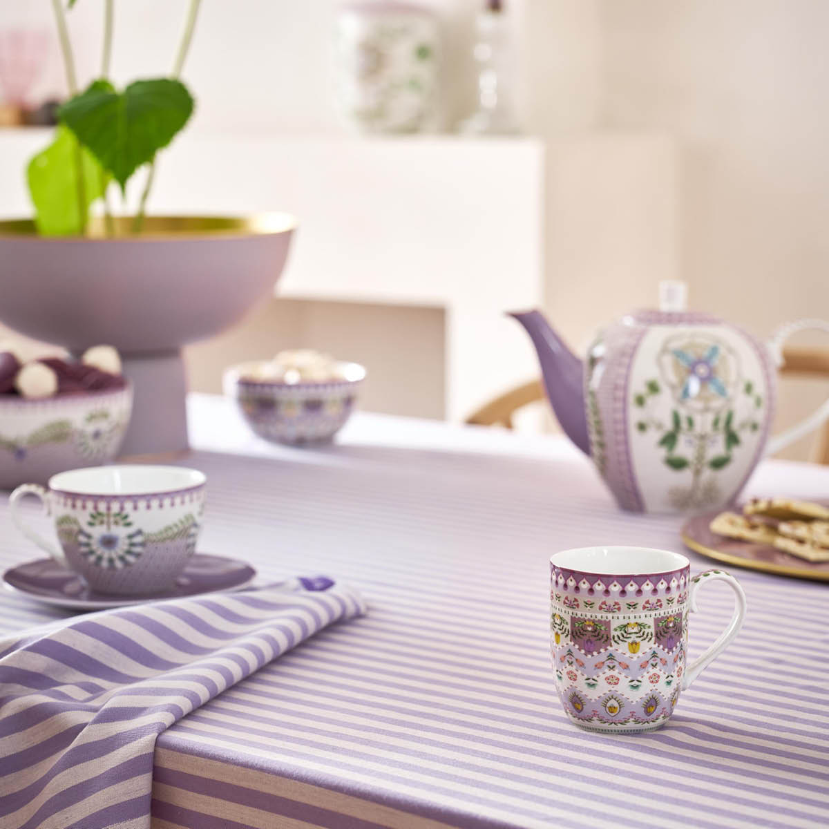 Pip Studio Lily & Lotus Muki 14,5 cl 2 kpl Off-white