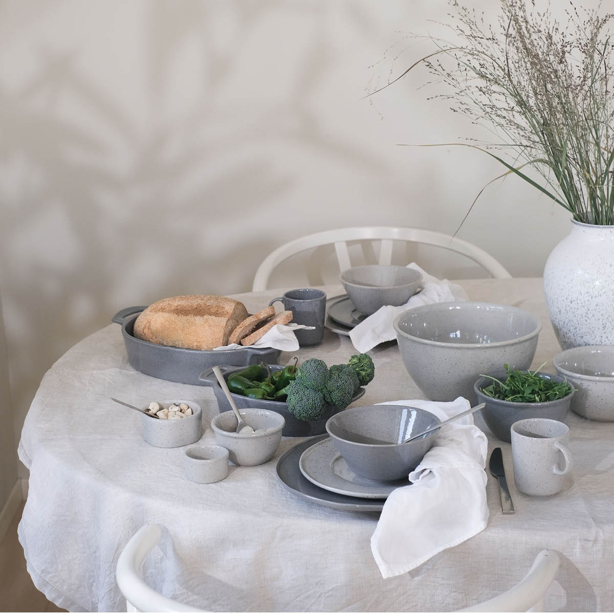 Modern House Granite White skål 68 cl lys grå