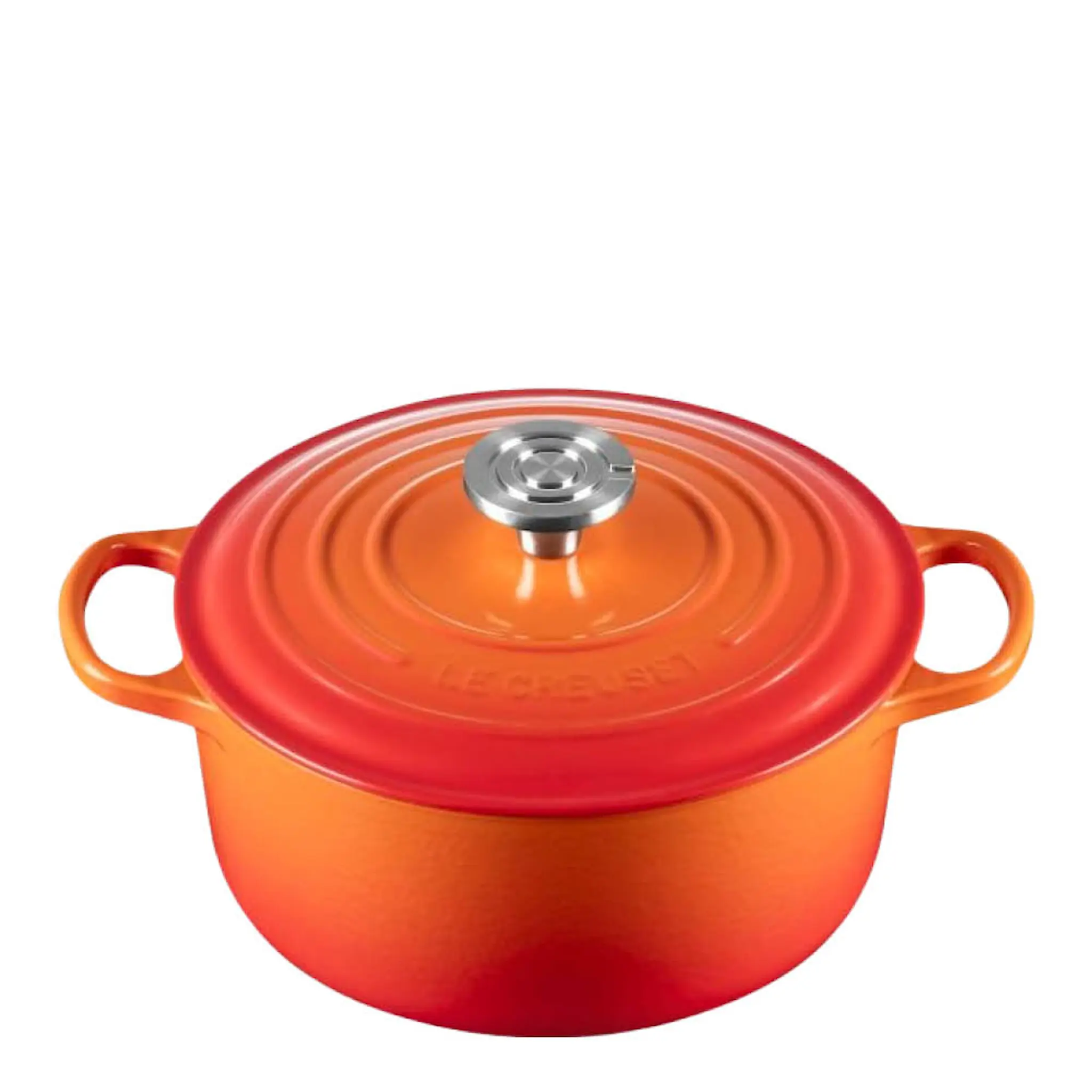 Le Creuset Signature gjutjärnsgryta rund 4,2L 24 cm volcanic/crucible knob