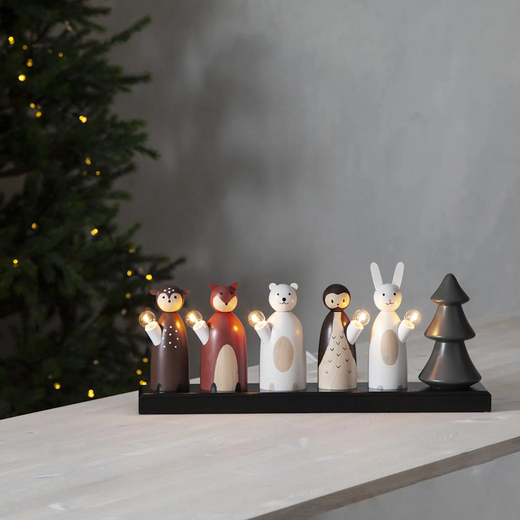 Star Trading Forest Friends Kynttelikkö 19 cm Monivärinen