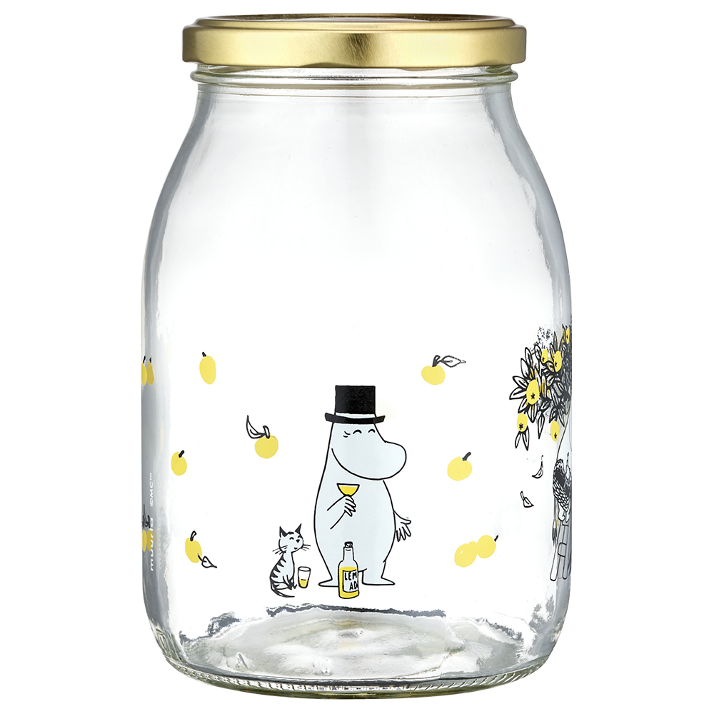 Muurla Mumin glasburk 1 L äpplen klar