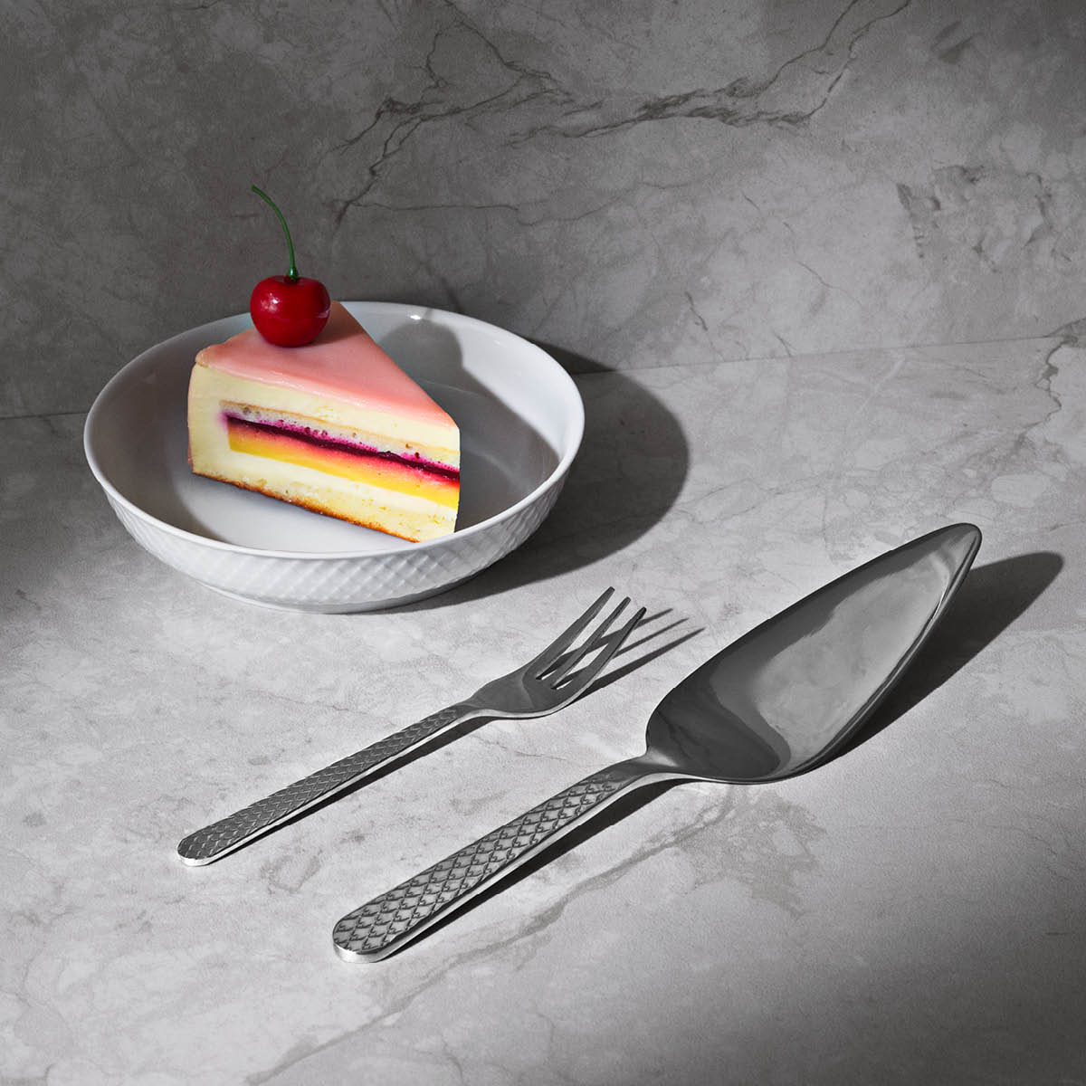 Lyngby Porcelæn Rhombe tårspade stål