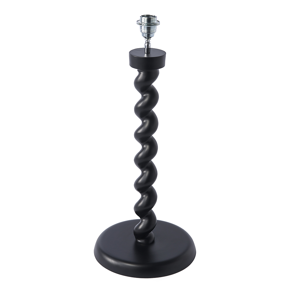 Pols Potten Twister Lampfot Skruvad Svart