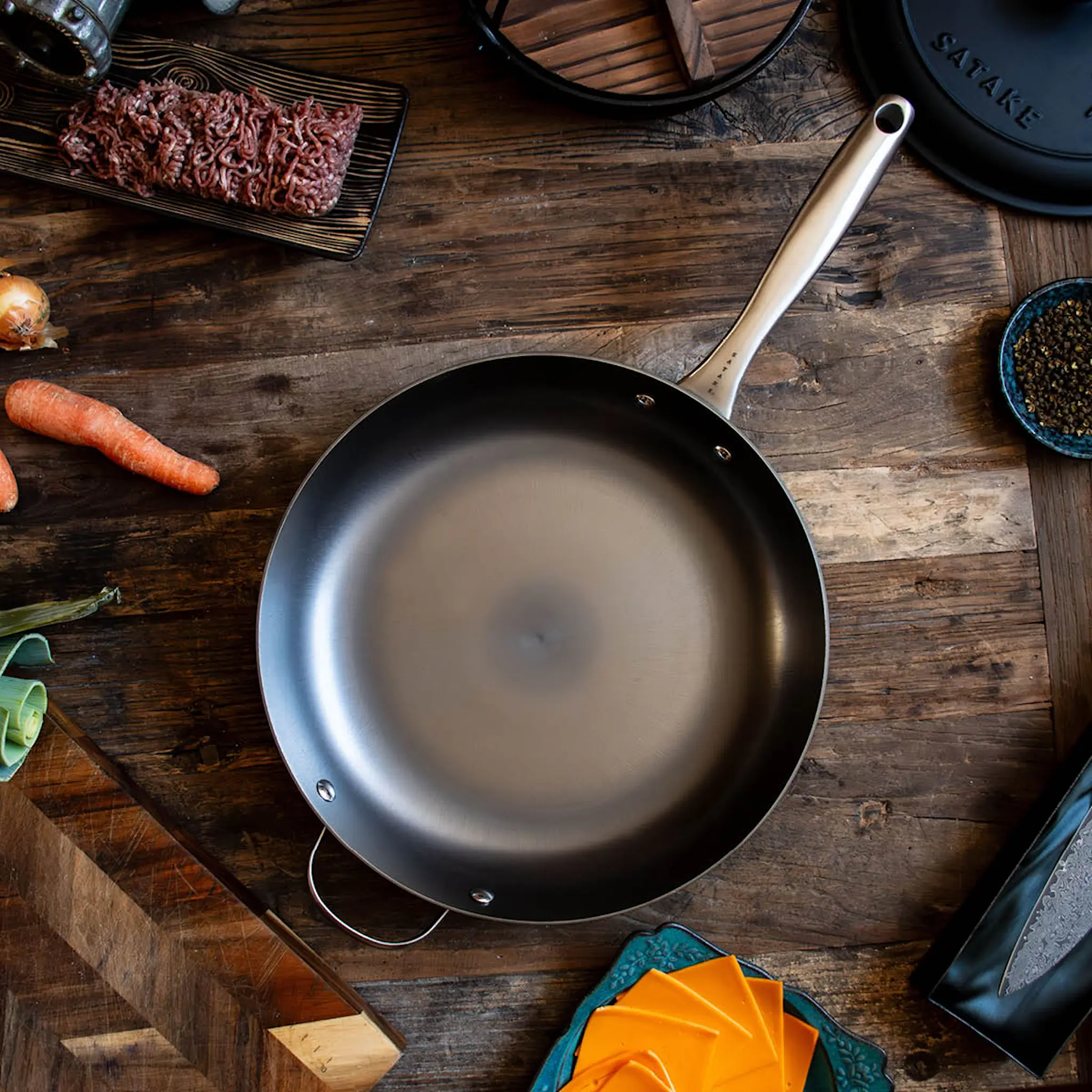 Satake Pure Pan Paistinpannu 32 cm Valurauta