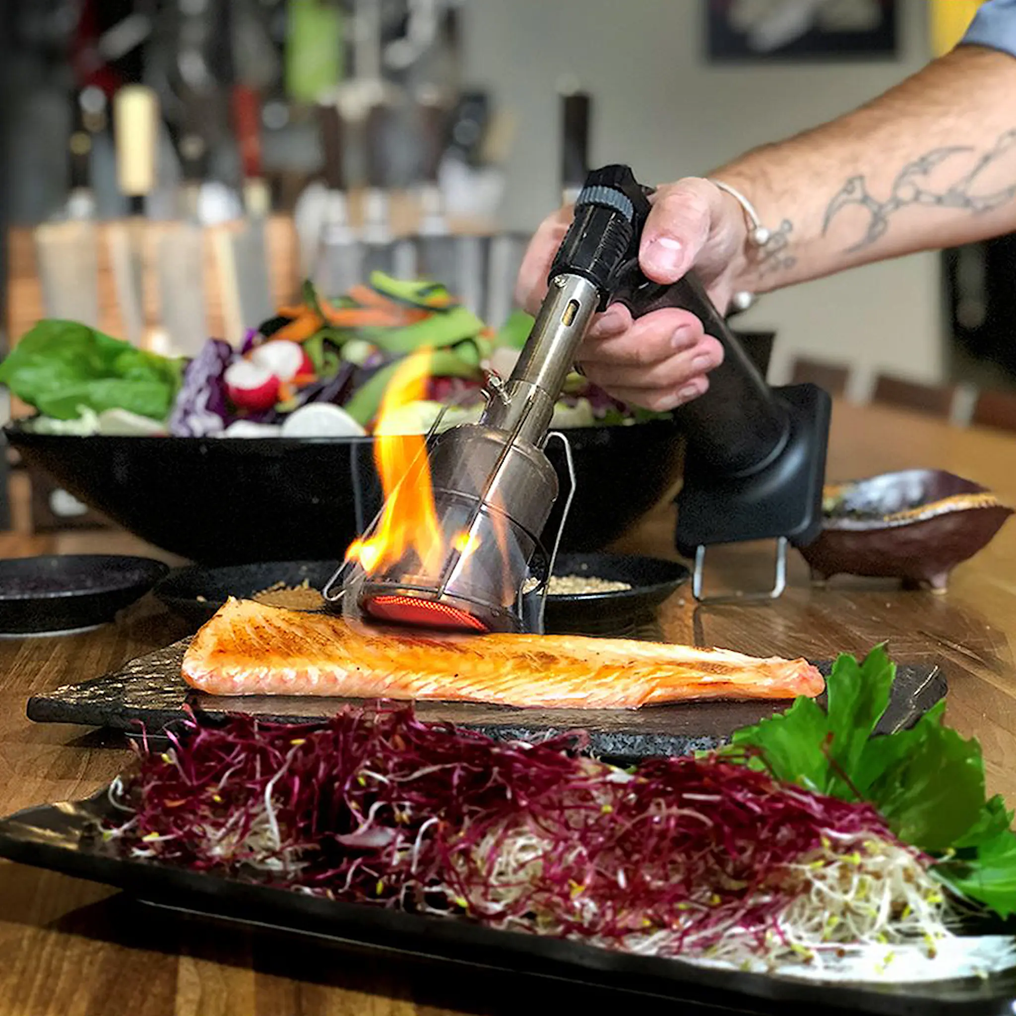 Satake Flame Master Brännare med grillfunktion