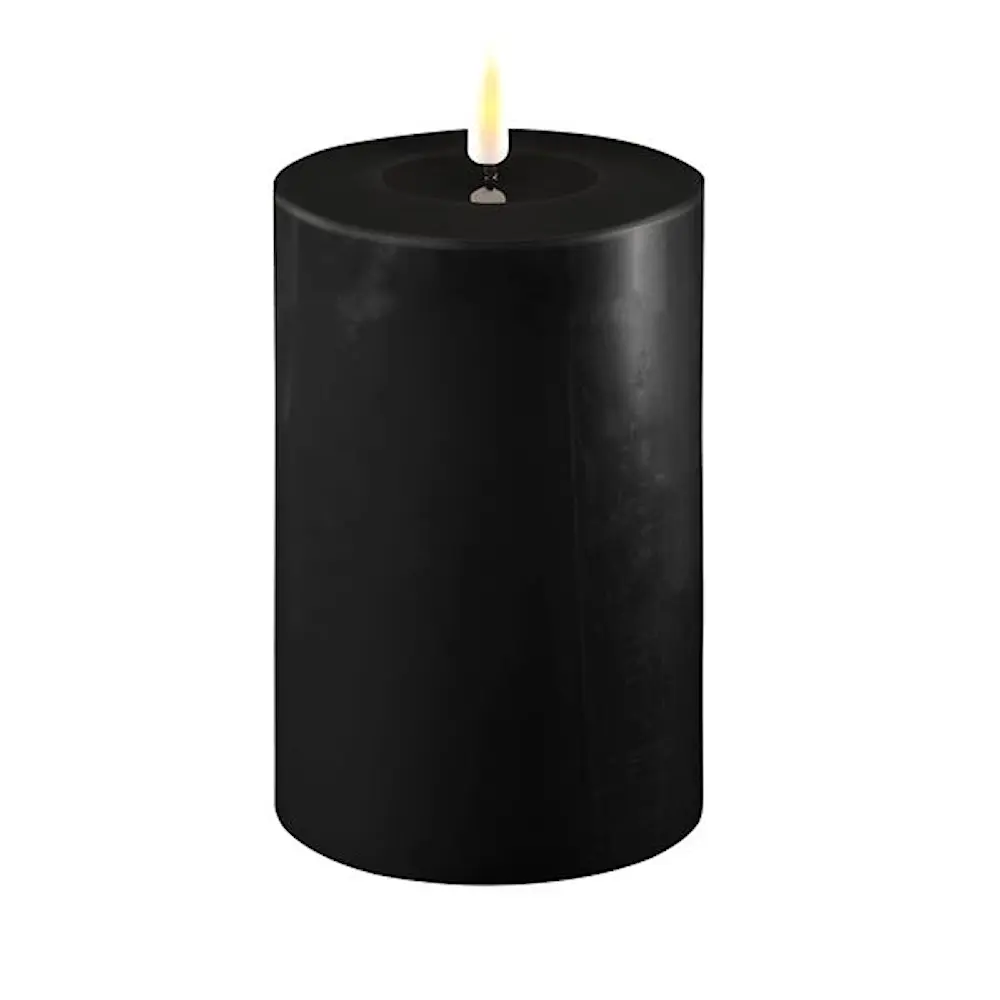 LED-Pöytäkynttilä 10x15 cm Musta