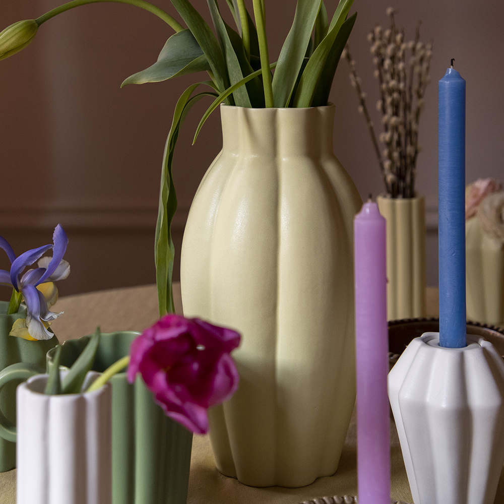 PotteryJo Birgit vase 17 cm pale yellow