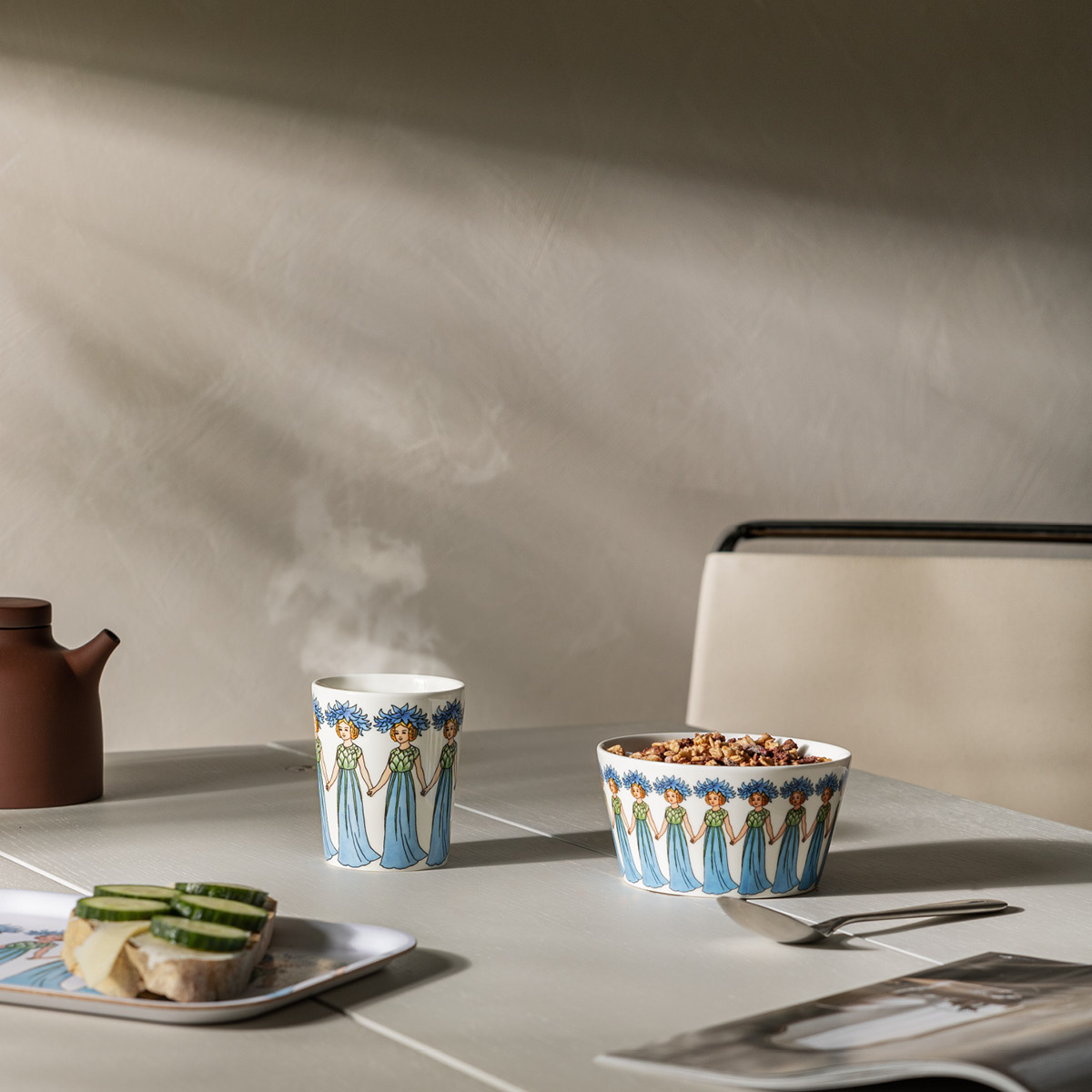 Design House Stockholm Elsa Beskow Bricka 20x27 cm Blåklint