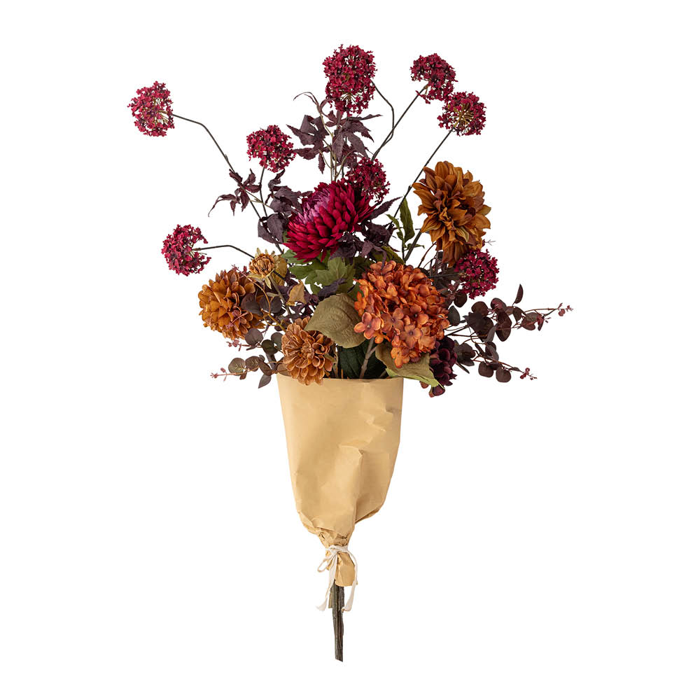 Bloomingville Waverly kunstig bukett 90 cm oransje