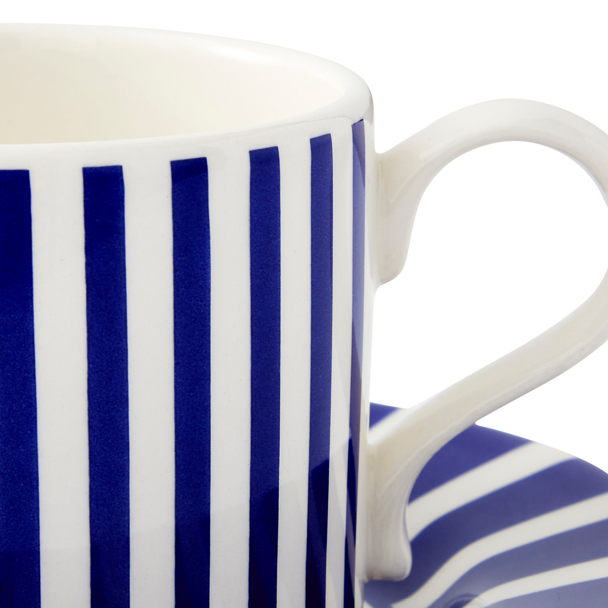 Spode Steccato kopp & fat 29 cl koboltblå