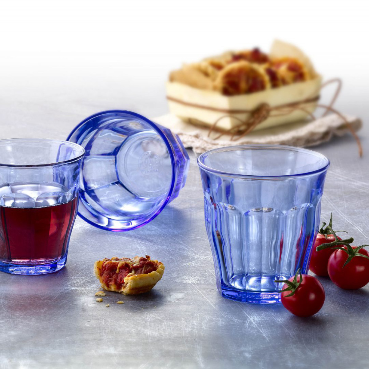 Duralex Picardie vattenglas 25 cl 6-pack marinblå