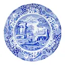 Blue Italian tallrik flat 27 cm blå/vit