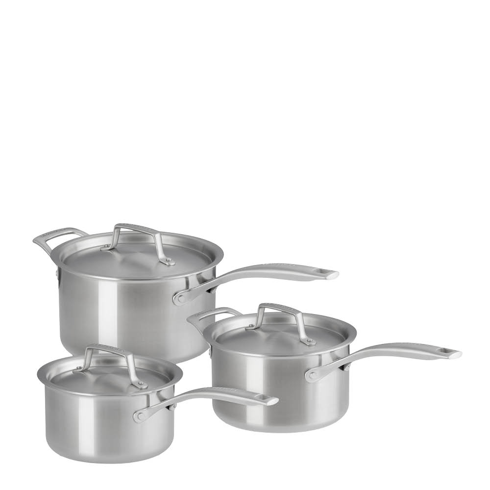 Le Creuset - Essential 3-ply Kattilasarja 6 osaa