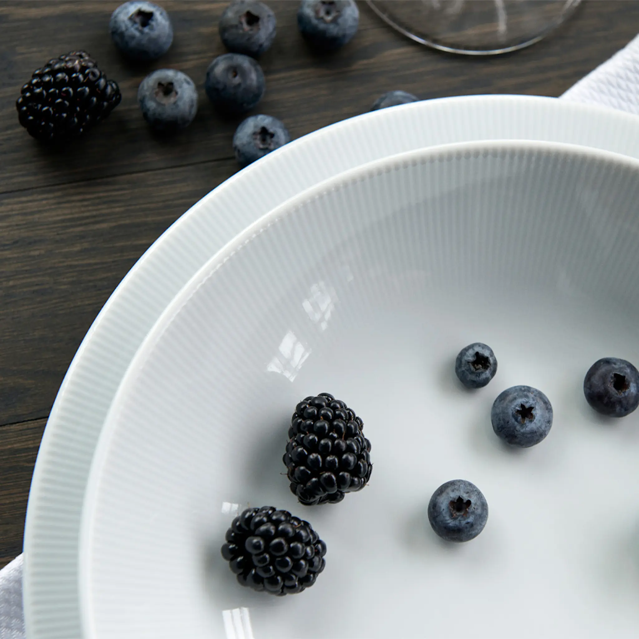 Pillivuyt Eventail Kulho 0,8 liter Valkoinen