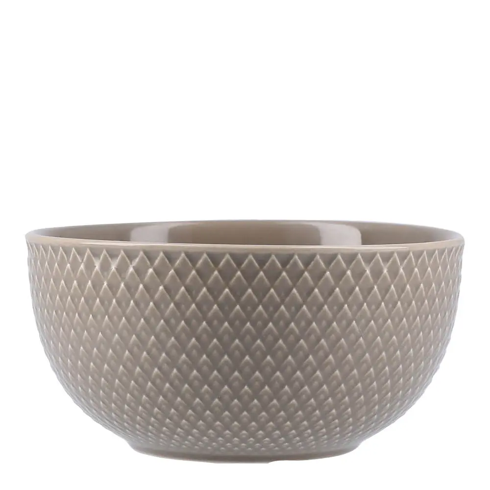 Rhombe Earth skål 13 cm clay