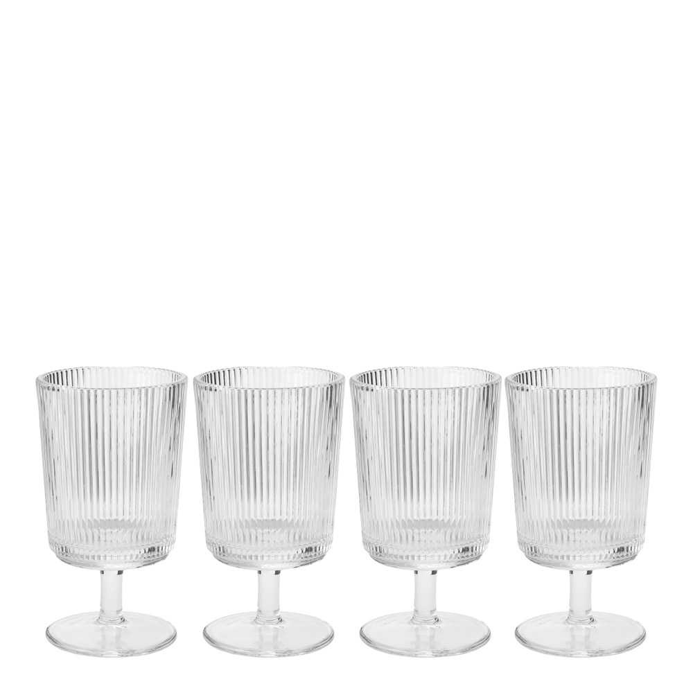 Stelton - Pilastro Viinilasi 18 cl 4 kpl Kirkas
