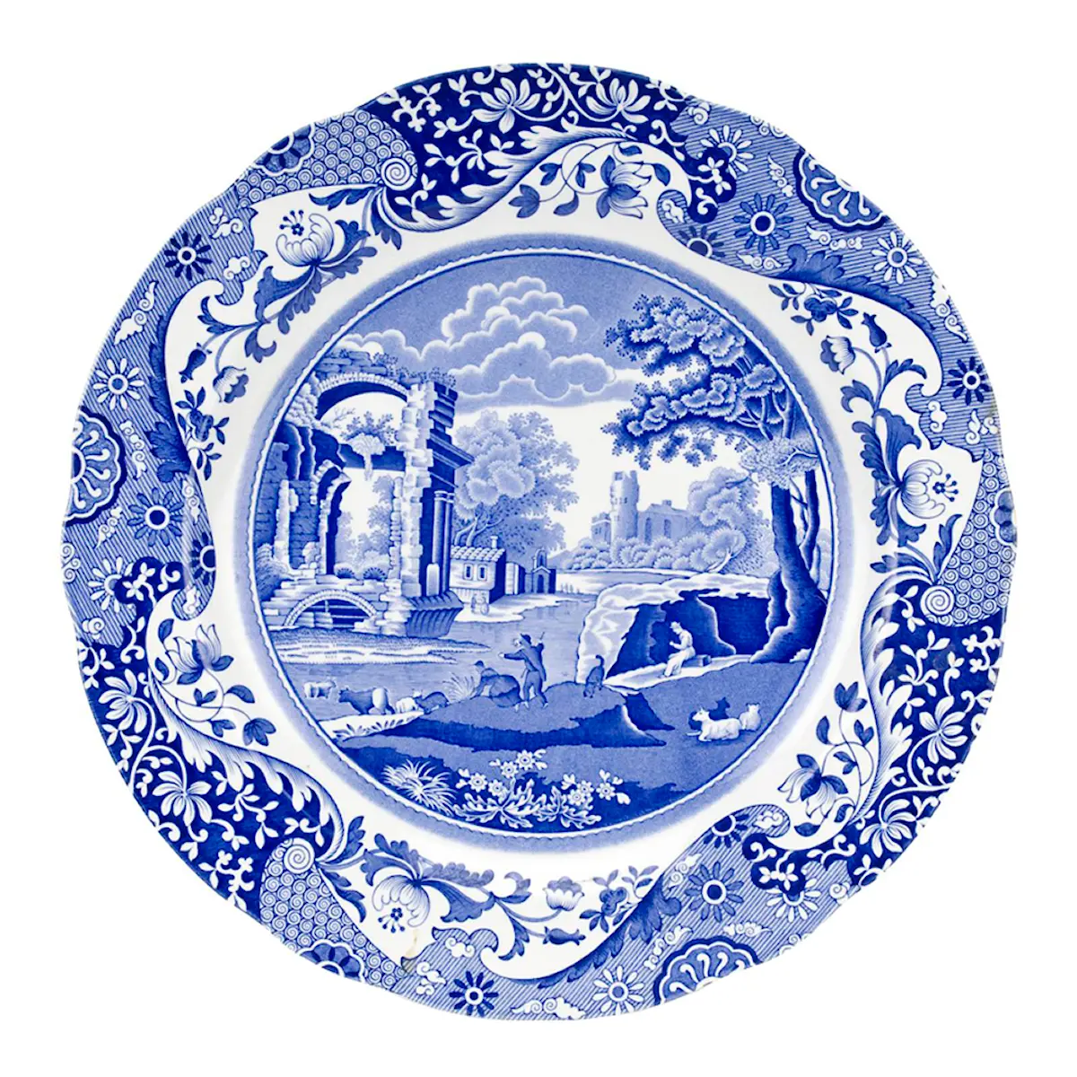 Spode Blue Italian buffétallrik 30 cm blå