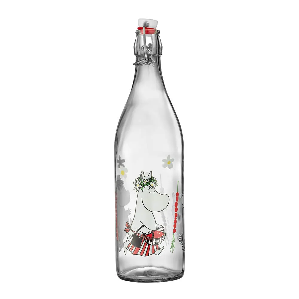 Mummi glassflaske Markjordbær 1L