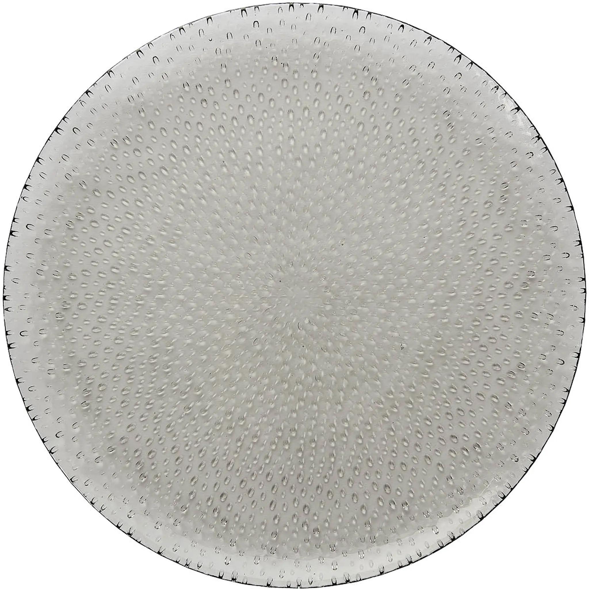 Aida Raw Glass Bead Middagstallrik 27 cm Smoke