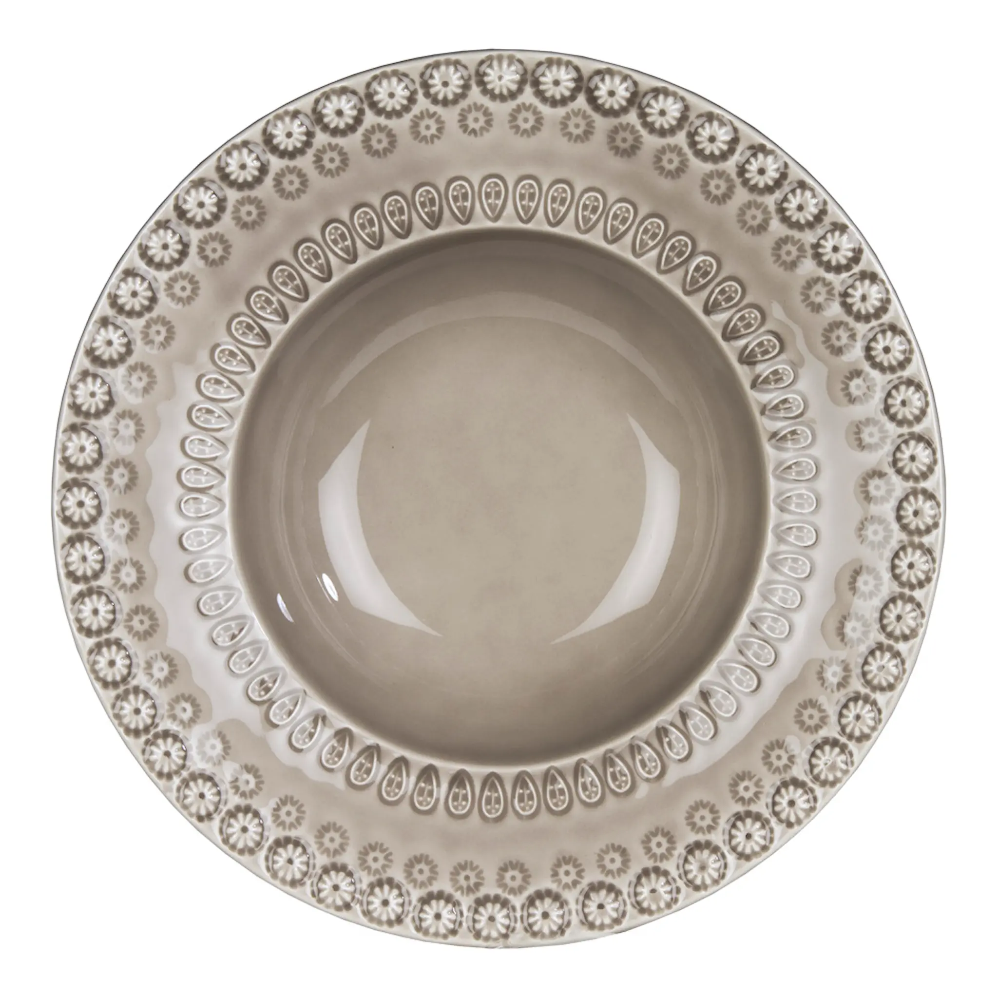 PotteryJo Daisy Sopptallrik 21 cm Greige