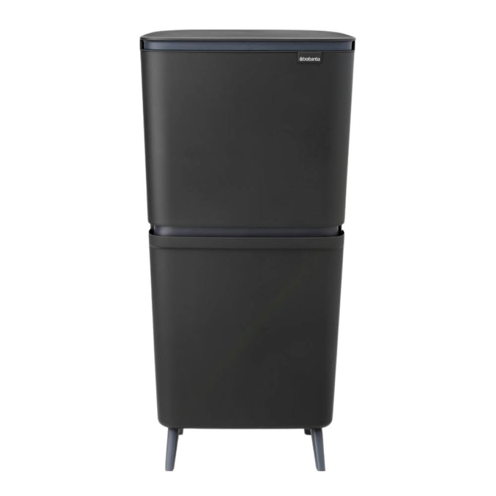 Brabantia SortUp källsorteringskärl hög 10+10+25 L mörkgrå