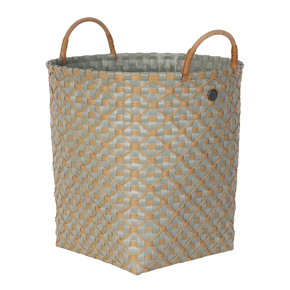 Ivy & Rose stor kurv m/håndtak 35x35 cm matcha green