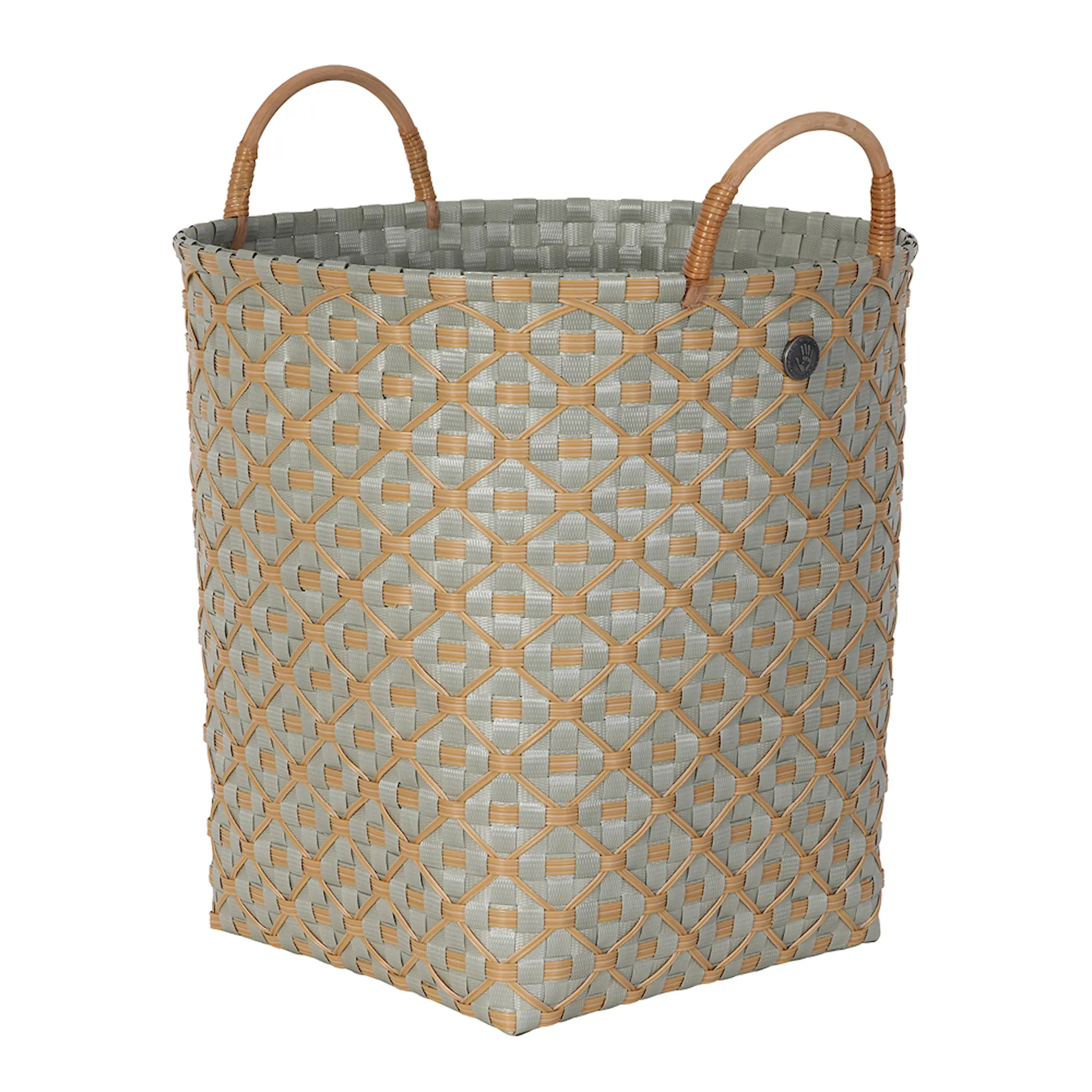 Handed By Ivy & Rose stor kurv m/håndtak 35x35 cm matcha green