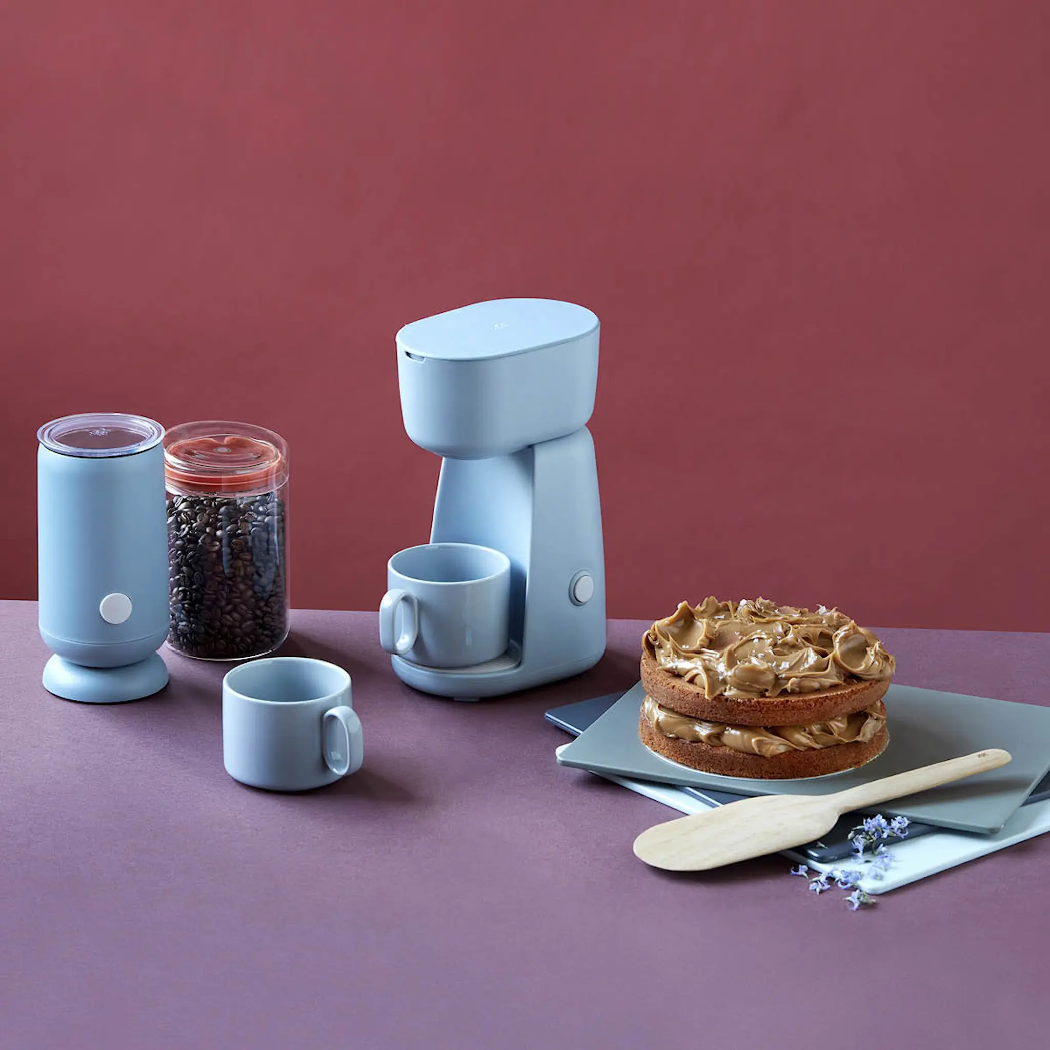RIG-TIG Foodie Elektrisk Mjölkskummare Blå